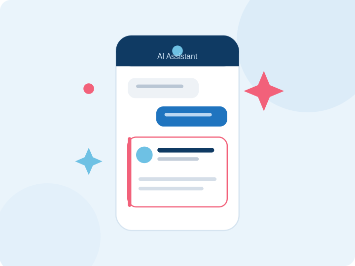 AI assistant chat window displaying a brand-focused response, representing AI search visibility.